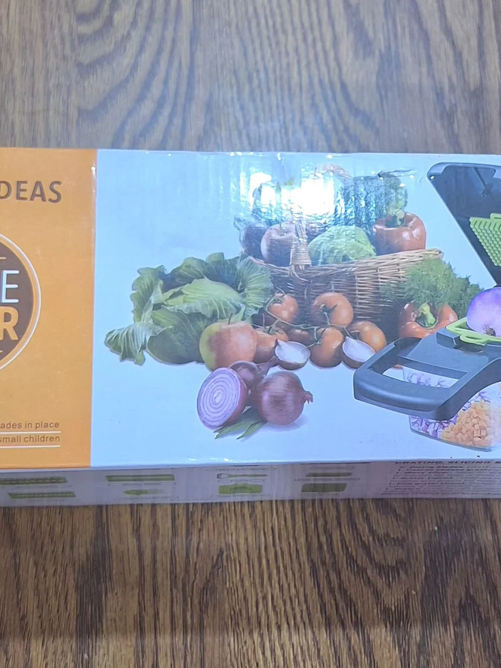 Multi-Function Vegetable Chopper with Purple Accent - Compact Kitchen Food Dicer